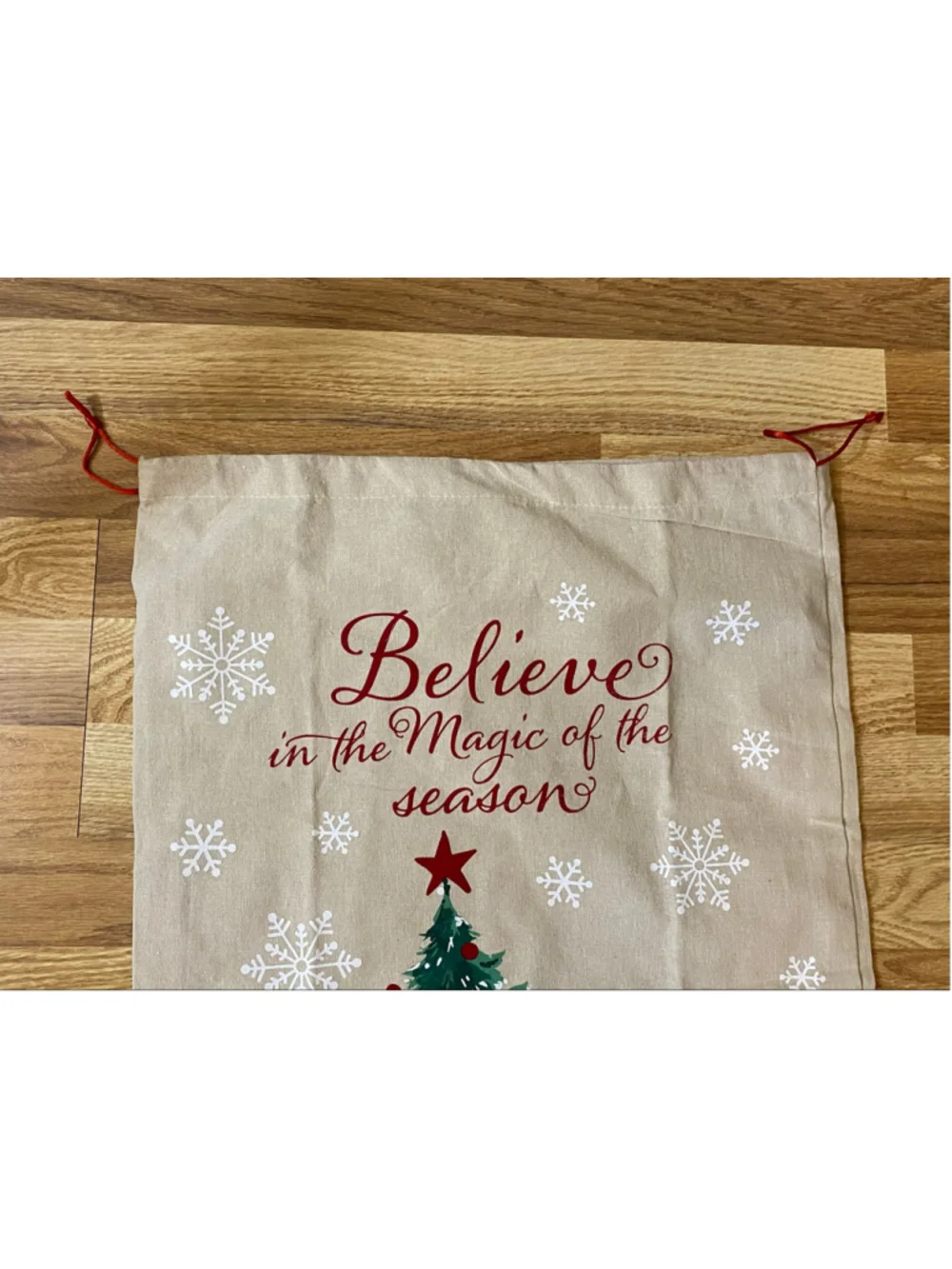 Christmas Gift Bag / Christmas Tree With Snowman NWOT